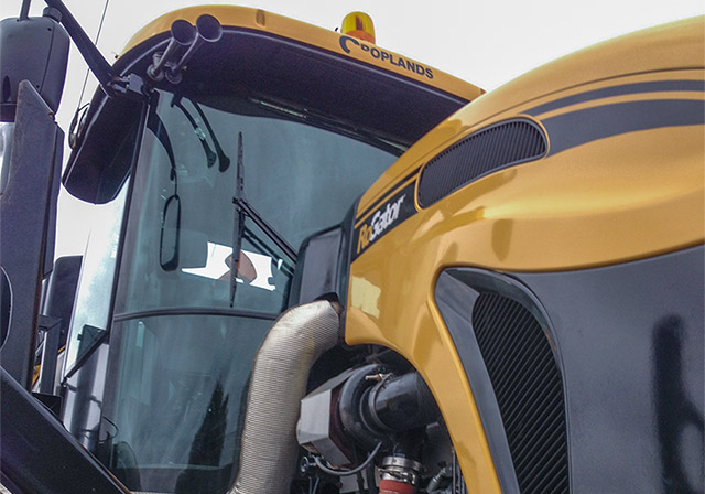 Professional agricultural equipment detailing examples