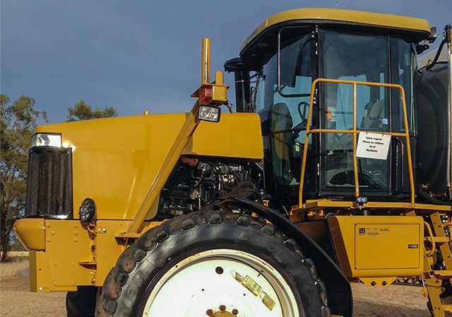 Professional agricultural equipment detailing examples