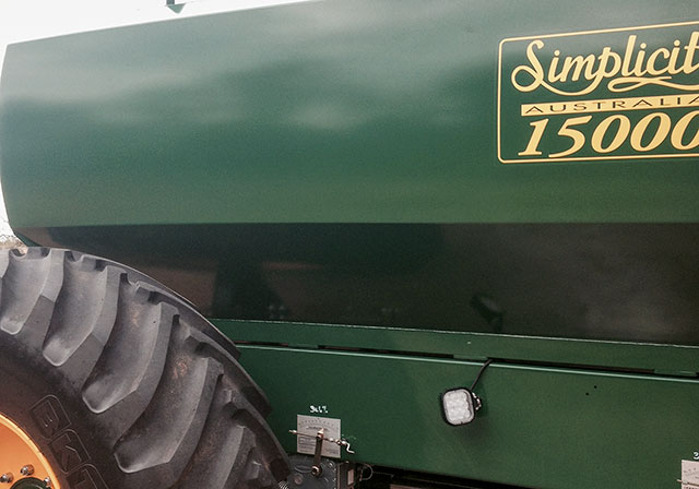 Professional agricultural equipment detailing examples